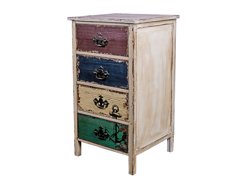 Wooden Chest With 4 Drawers